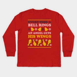 Every Time A Bell Rings An Angel Gets His Wings Kids Long Sleeve T-Shirt